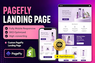 build high converting shopify landing page pagefly landing page one product page
