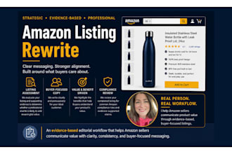 rewrite your amazon product listing with buyer focused copy
