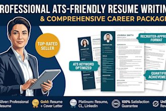 write professional ats resume writing services, CV, and linkedin profile