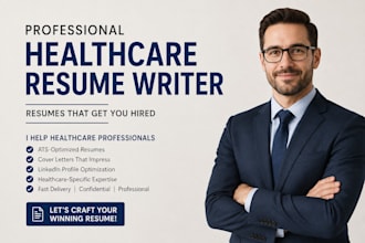 write your ats healthcare resume, CV and cover letter