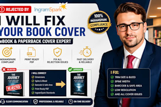 fix rejected ebook and paperback covers for ingramspark
