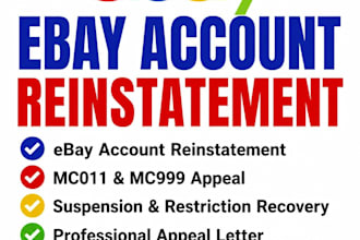 reinstate your suspended ebay account fix mc011 mc999 and restrictions