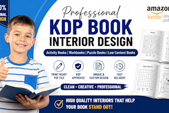 design amazon KDP activity book workbook puzzle book low content book interior
