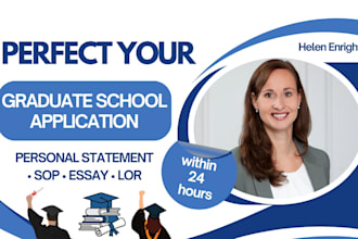 perfect your graduate school application, essay and sop within 24 hours