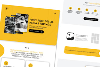 design a modern landing page in figma