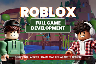 do roblox full game development, roblox game map creation, fix roblox game bugs