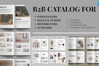 design b2b luxury product catalog lookbook for wholesale retail manufacturers