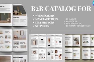 design wholesale product catalog b2b brochure for  distributors retailer