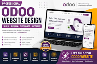 design odoo website, odoo ecommerce store, odoo website redesign and odoo SEO