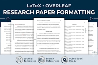 format your latex overleaf research journal paper