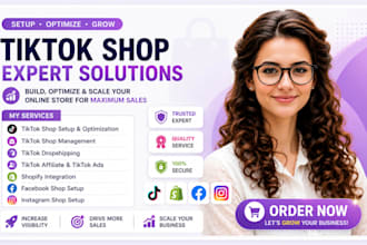 setup tiktok shop fix tiktok dropshipping tiktok affiliate and tiktok promotion