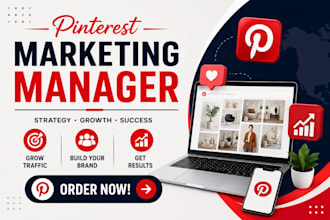 be your pinterest marketing manager, pintrest seo expert