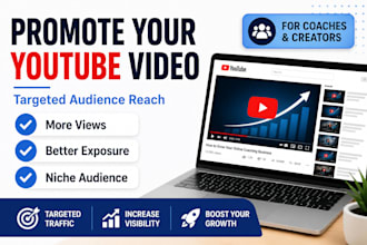 promote youtube video to targeted audience for coaches