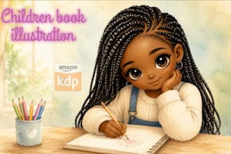 illustrate watercolor children book illustrations and kids picture book
