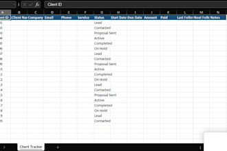 automate client tracker spreadsheet