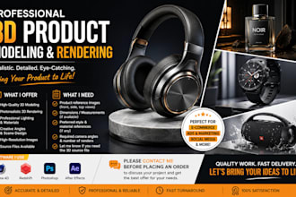 create 3d product renderings with cinema 4d and redshift