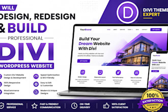 install divi theme design or redesign wordpress theme divi theme builder