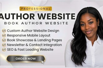 do author website design, ebook website ,book author website, book website