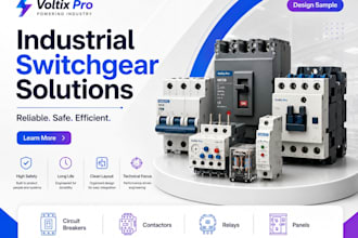 design professional electrical and industrial product ads