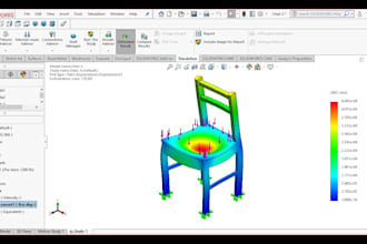 do solidworks simulation for stress, thermal, modal and mechanical analysis