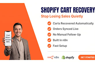build n8n shopify automation for abandoned cart recovery