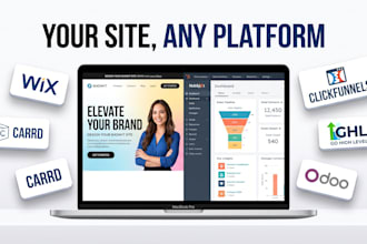 showit wix website design carrd landing page update odoo hubspot customize site