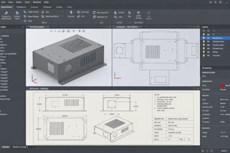 create sheet metal cad dxf flat patterns fabrication drawings for laser cutting