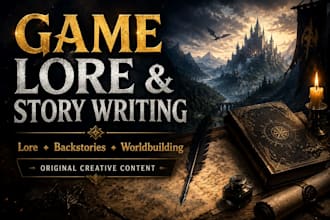 write engaging stories, game lore, and creative content