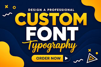 create custom font ttf otf, font design and typography design typeface