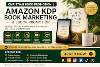 do amazon christian book promotion, kindle book marketing, religious book promo