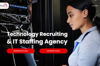 design recruitment website job board staffing agency website portal hiring job