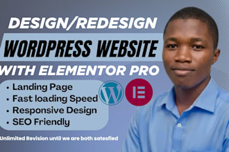 design and redesign your wordpress website with elementor