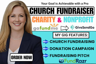 create a church fundraising and charity crowdfunding campaign on gofundme