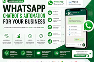 build whatsapp chatbot, automation and API integration for your business