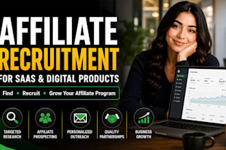 recruit high quality affiliates and creators for your saas or digital product