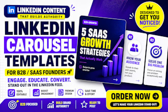 design linkedin carousel posts to grow your b2b saas brand