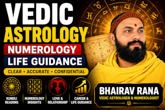 provide vedic astrology numerology and relationship guidance