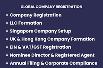 do company registration, llc formation, singapore company