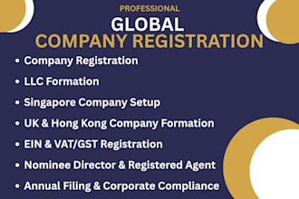 do company registration, llc formation, singapore company setup