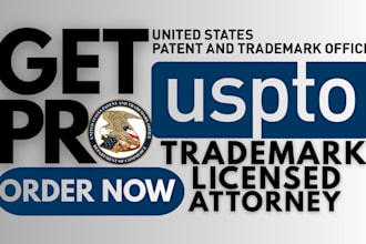 be your licensed US trademark attorney for uspto registration filing