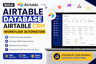 build airtable database airtable CRM workflow automation