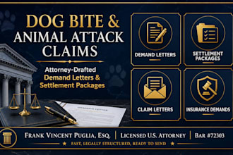 write an animal attack settlement demand package