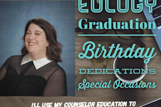 write you an passionate, well worded speech