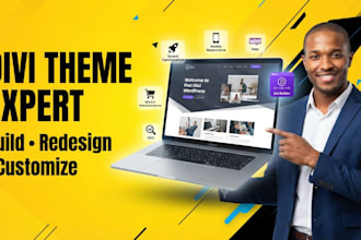 build or redesign wordpress divi website with divi theme