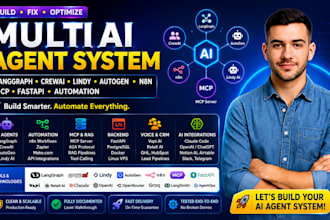 build multi ai agent system with langgraph crewai lindy autogen n8n mcp fastapi