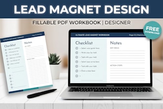 pdf lead magnet design workbook checklist fillable worksheet for business coach