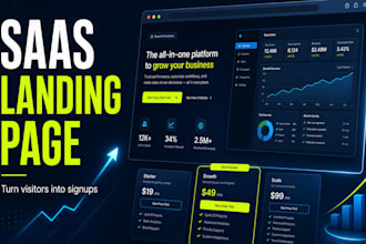 build a saas landing page that converts visitors