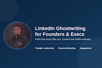 ghostwrite linkedin posts for saas and tech founders