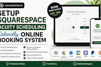 setup squarespace acuity scheduling calendly  online booking system