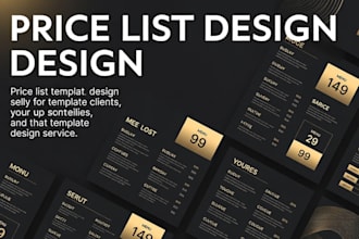 design professional price list for spa and bar